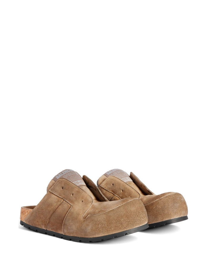 Balenciaga Flat shoes Beige Suede Upper