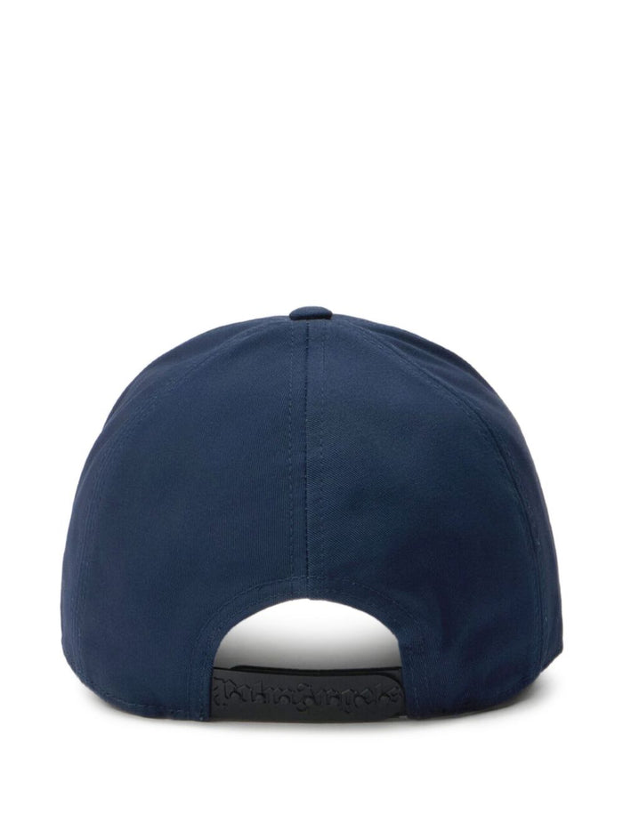 Palm Angels Hats Navy Blue Off White