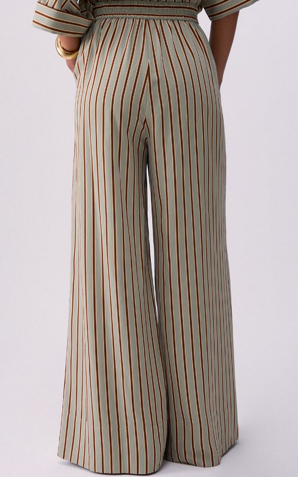 Liu Jo Black Trousers Green/tabacco
