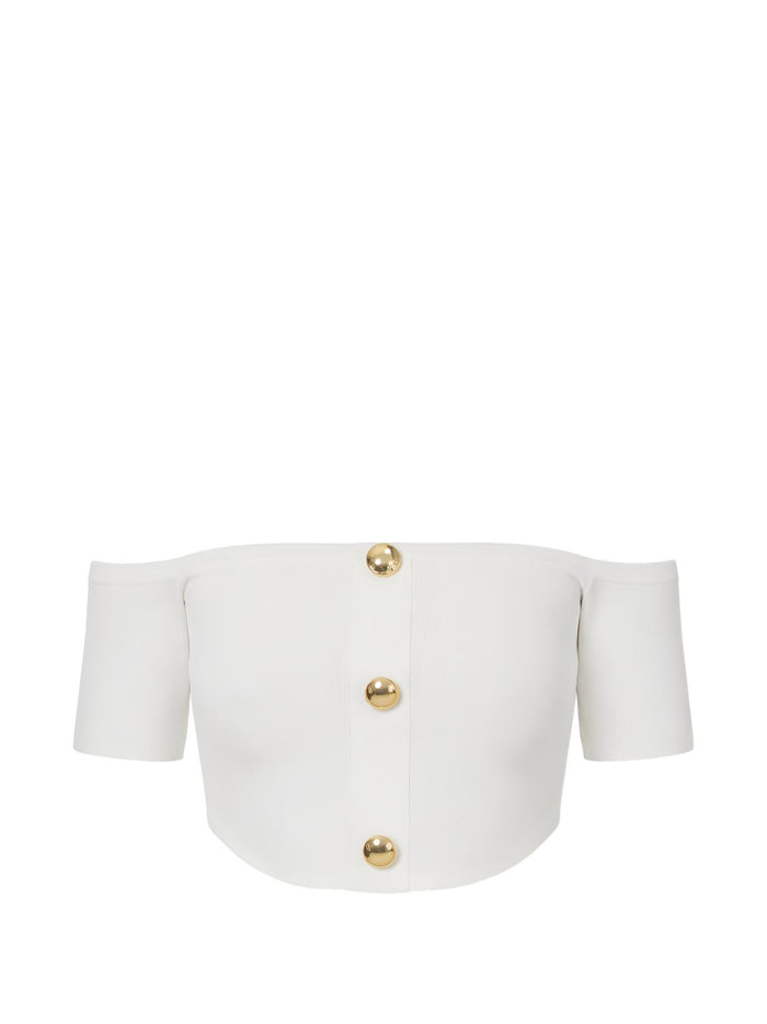 Elisabetta Franchi Top Ivory