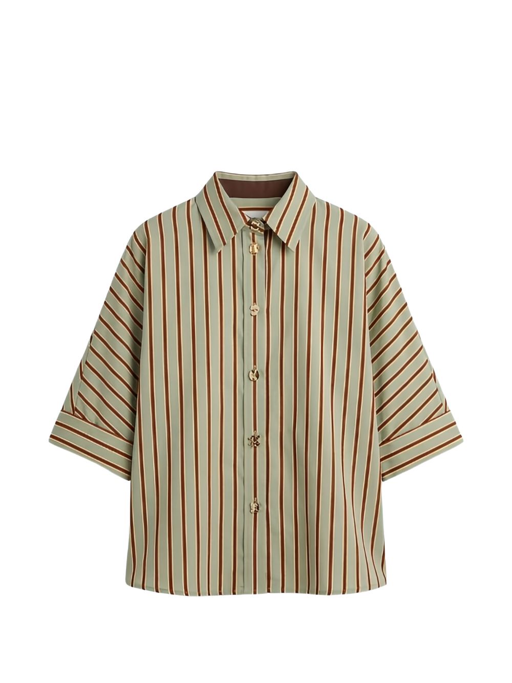 LIU JO BLACK Shirts Green/tabacco