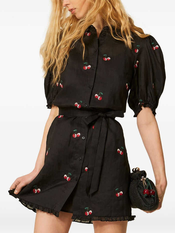 Twin-Set Dresses Black/cherries Red