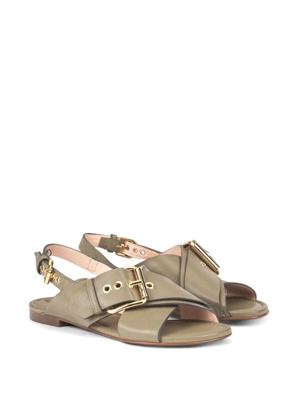 AGL Flat shoes Safari Leather