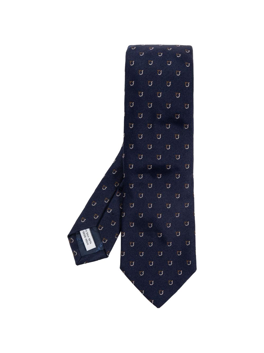 Salvatore Ferragamo Ties Navy Blue Silk