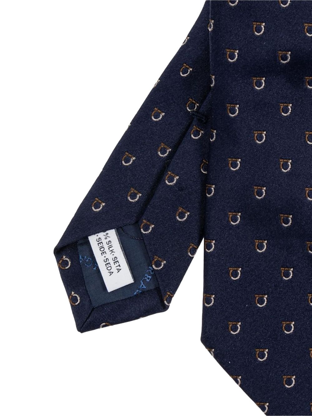 Salvatore Ferragamo Ties Navy Blue Silk