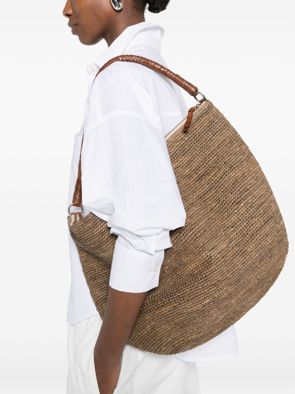 Ibeliv Bags Dark Tan Raffia