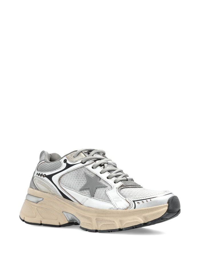 Golden Goose Flat shoes Silver Mesh