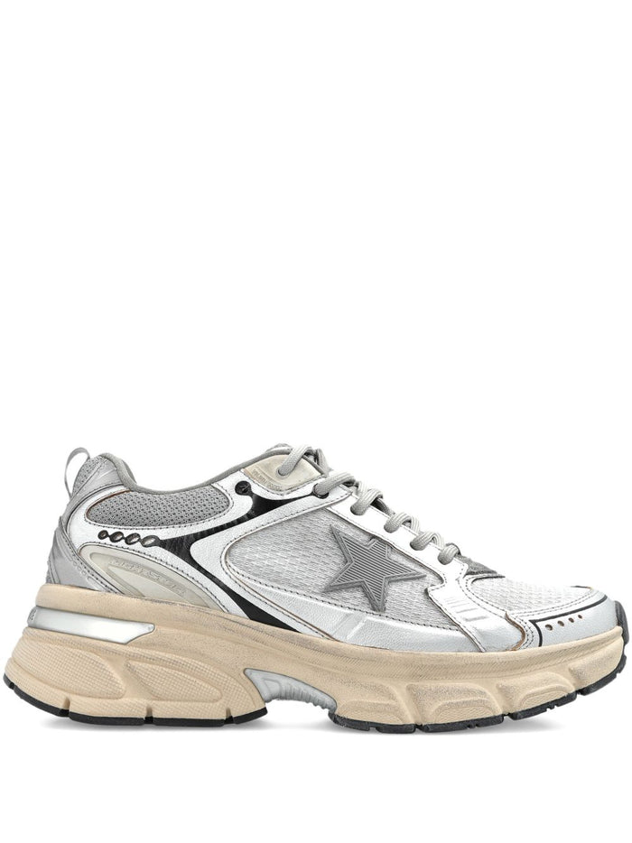 Golden Goose Flat shoes Silver Mesh