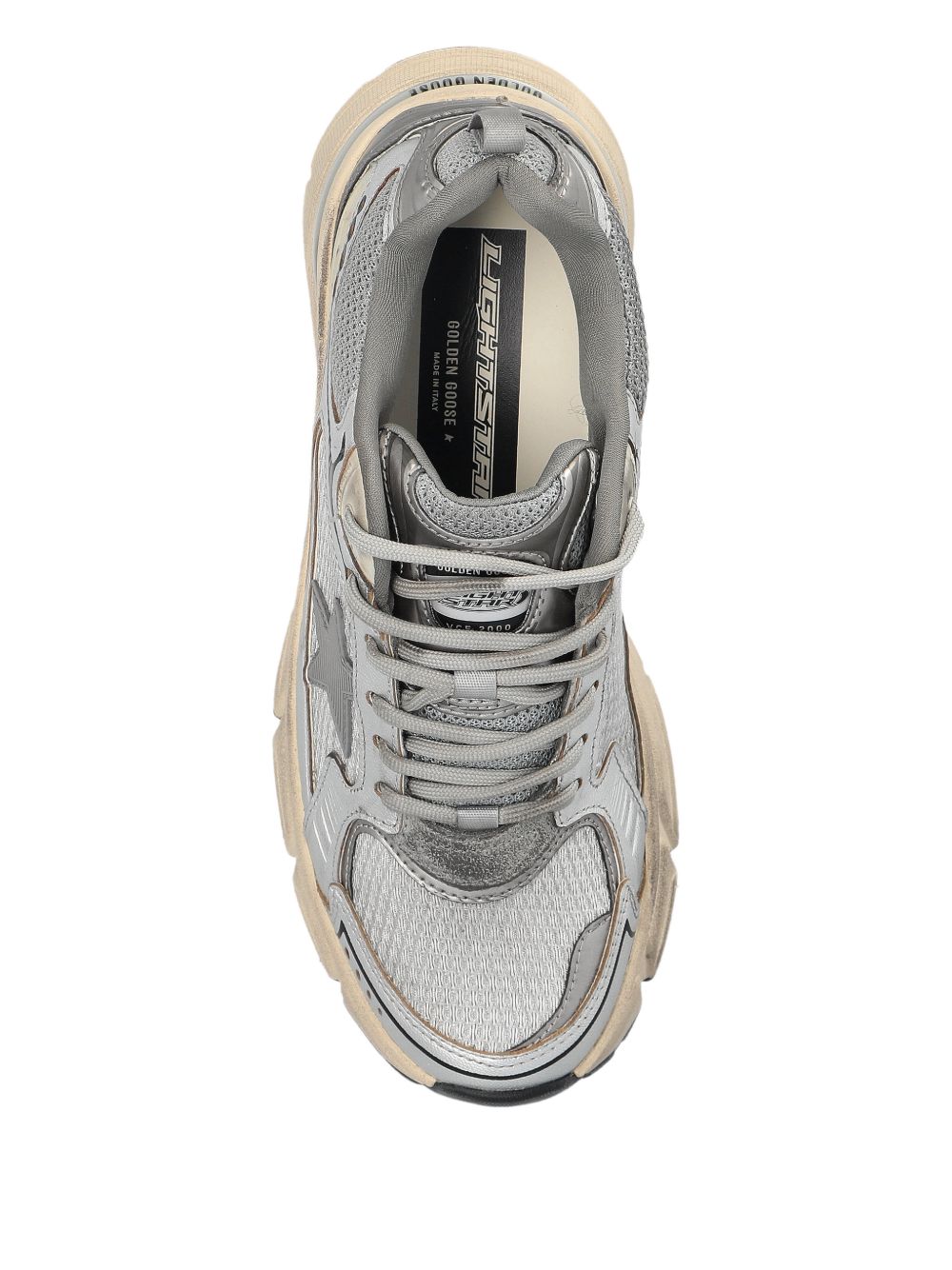 Golden Goose Flat shoes Silver Mesh