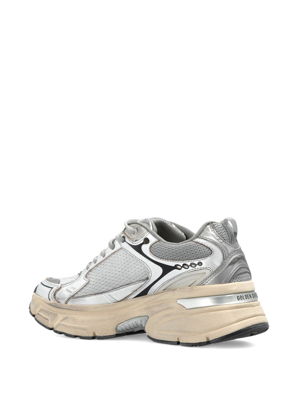 Golden Goose Flat shoes Silver Mesh