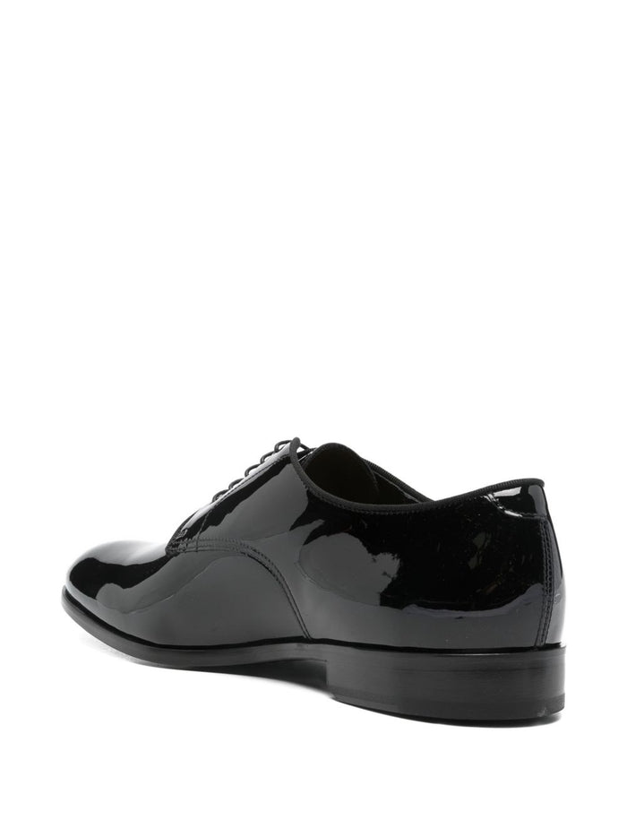 Doucals Flat Shoes Black Patent Leather Upper