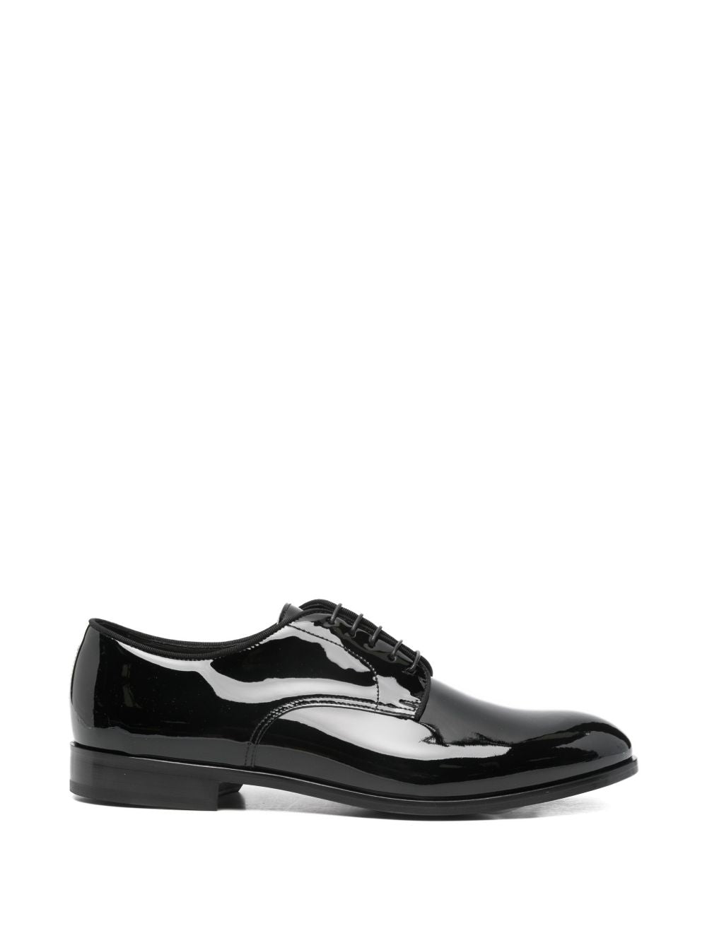 Doucals Flat Shoes Black Patent Leather Upper