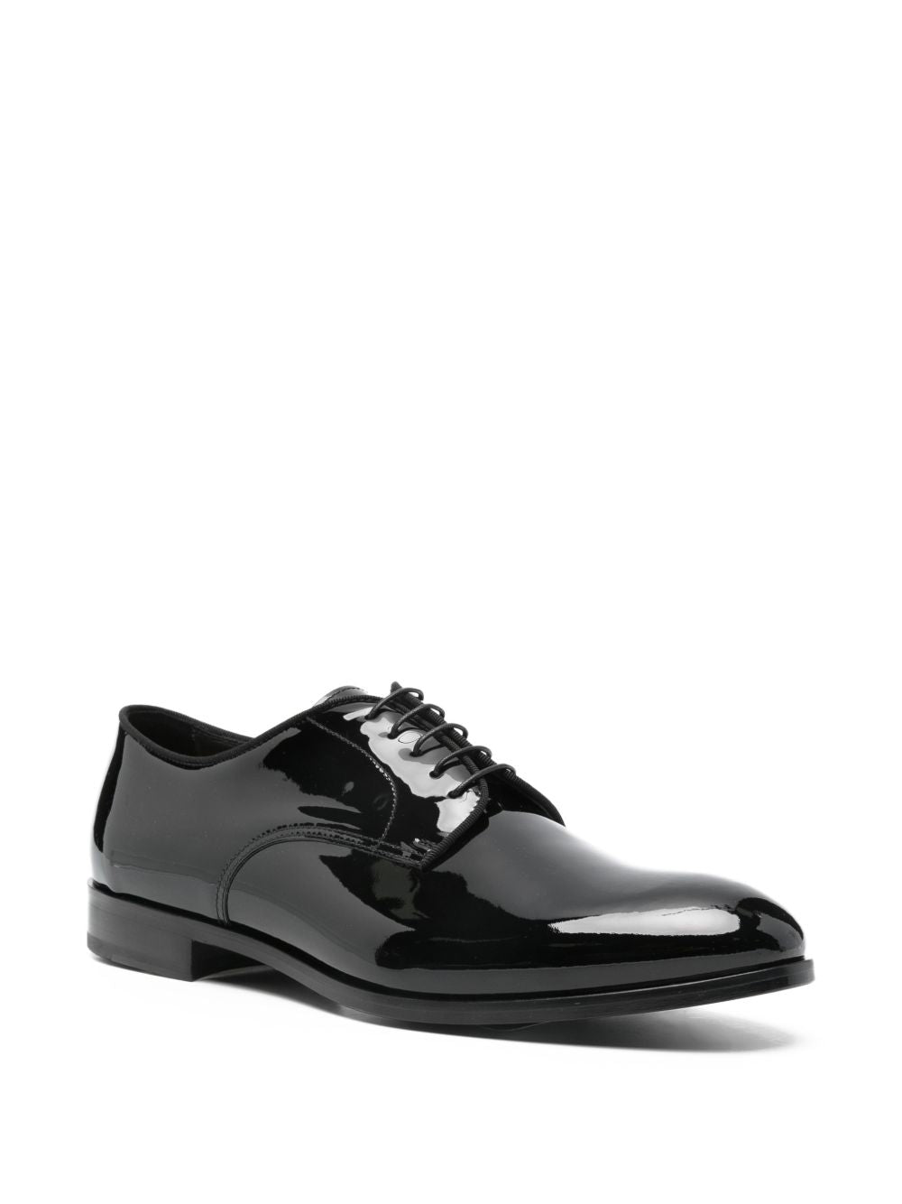 Doucals Flat Shoes Black Patent Leather Upper