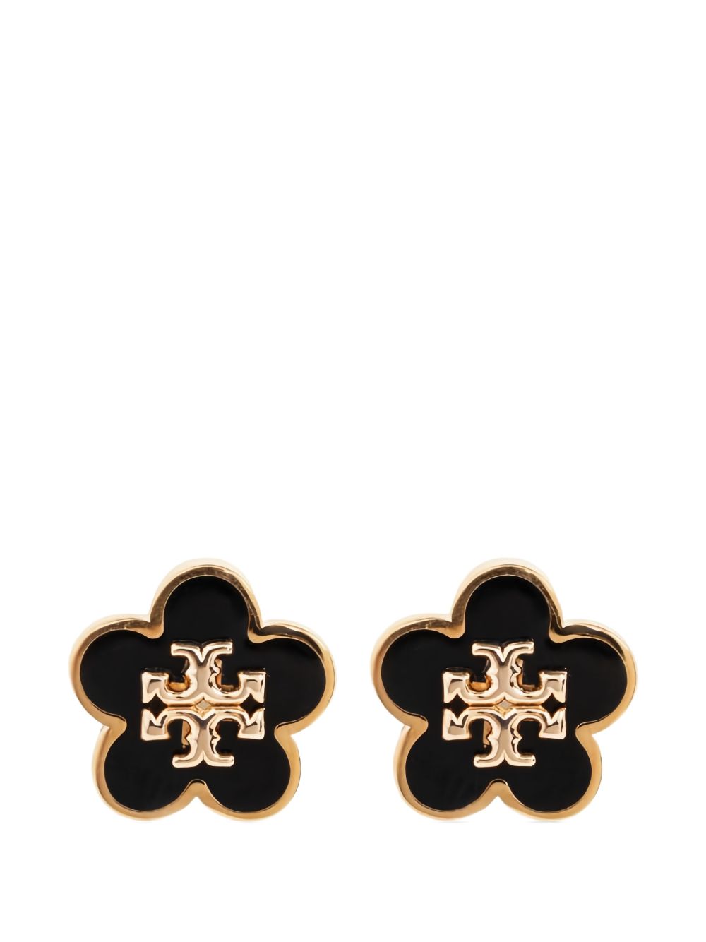 Tory Burch Bijoux Black And Gold Brass