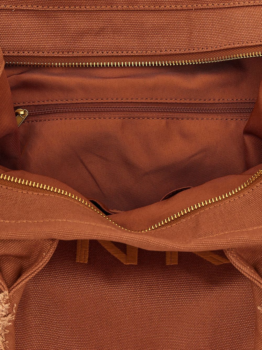 Pinko Bags Camel Canvas Exterior