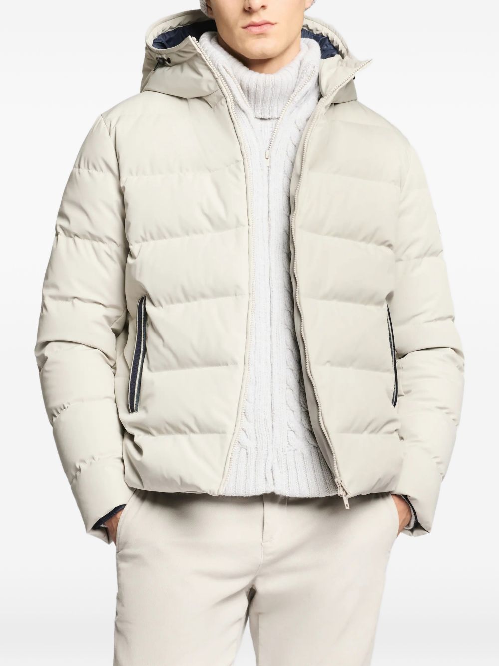 Fay Jackets Grey Poliammide
