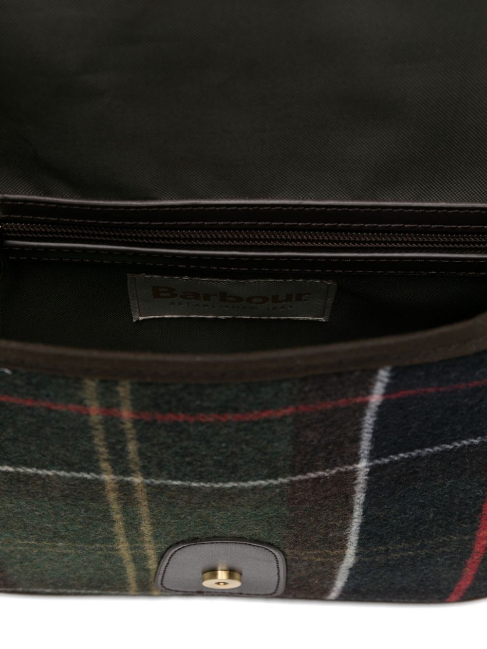 Barbour Bags Green Tartan Po Wo Acryllic Pa