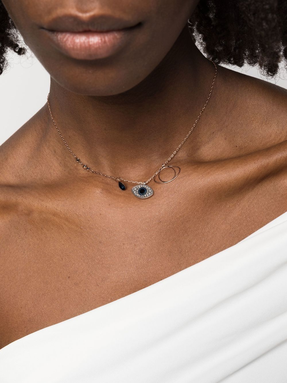 Swaroski Bijoux Rose Gold / Blue