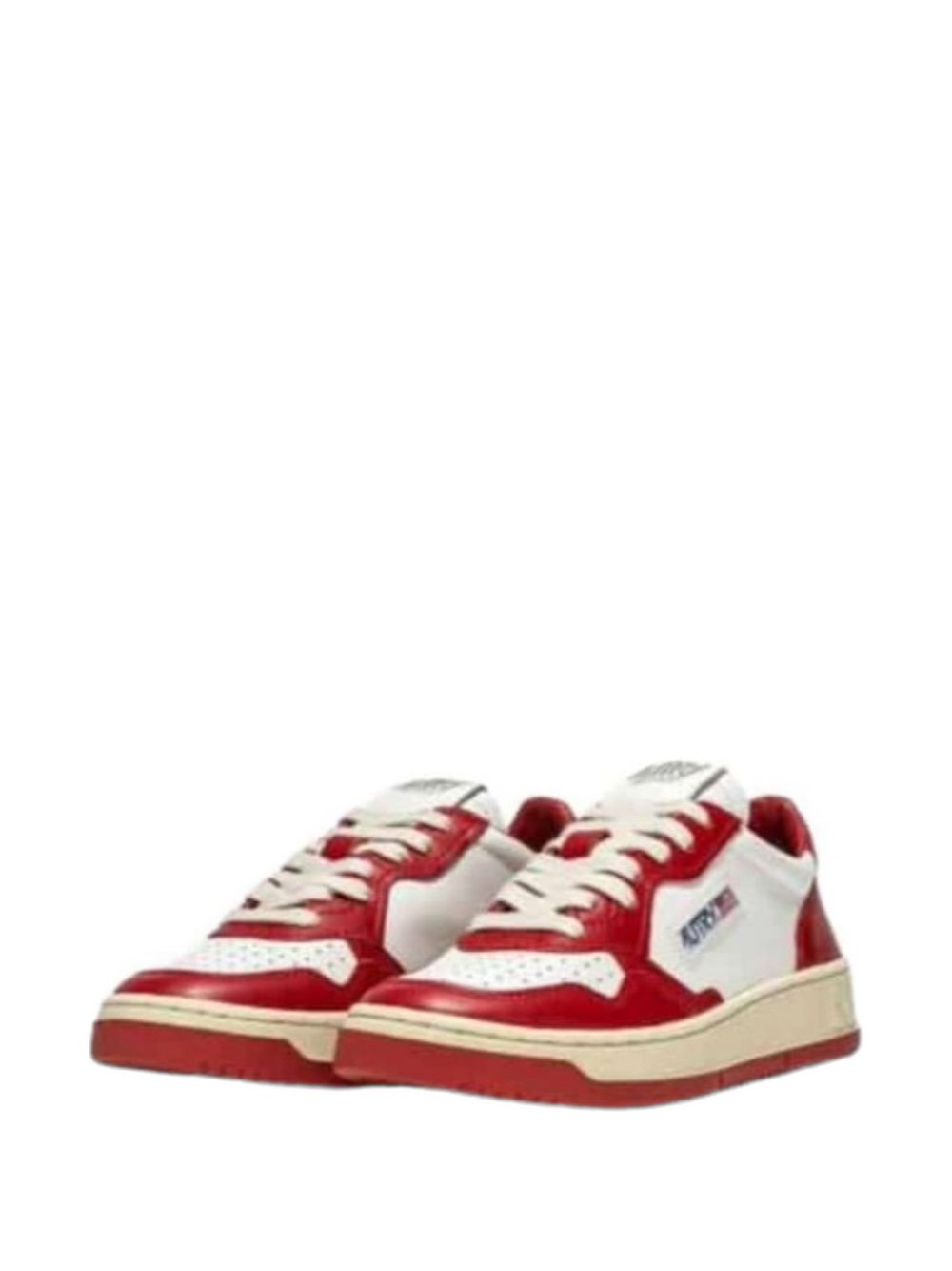AUTRY Flat shoes White/red Leather