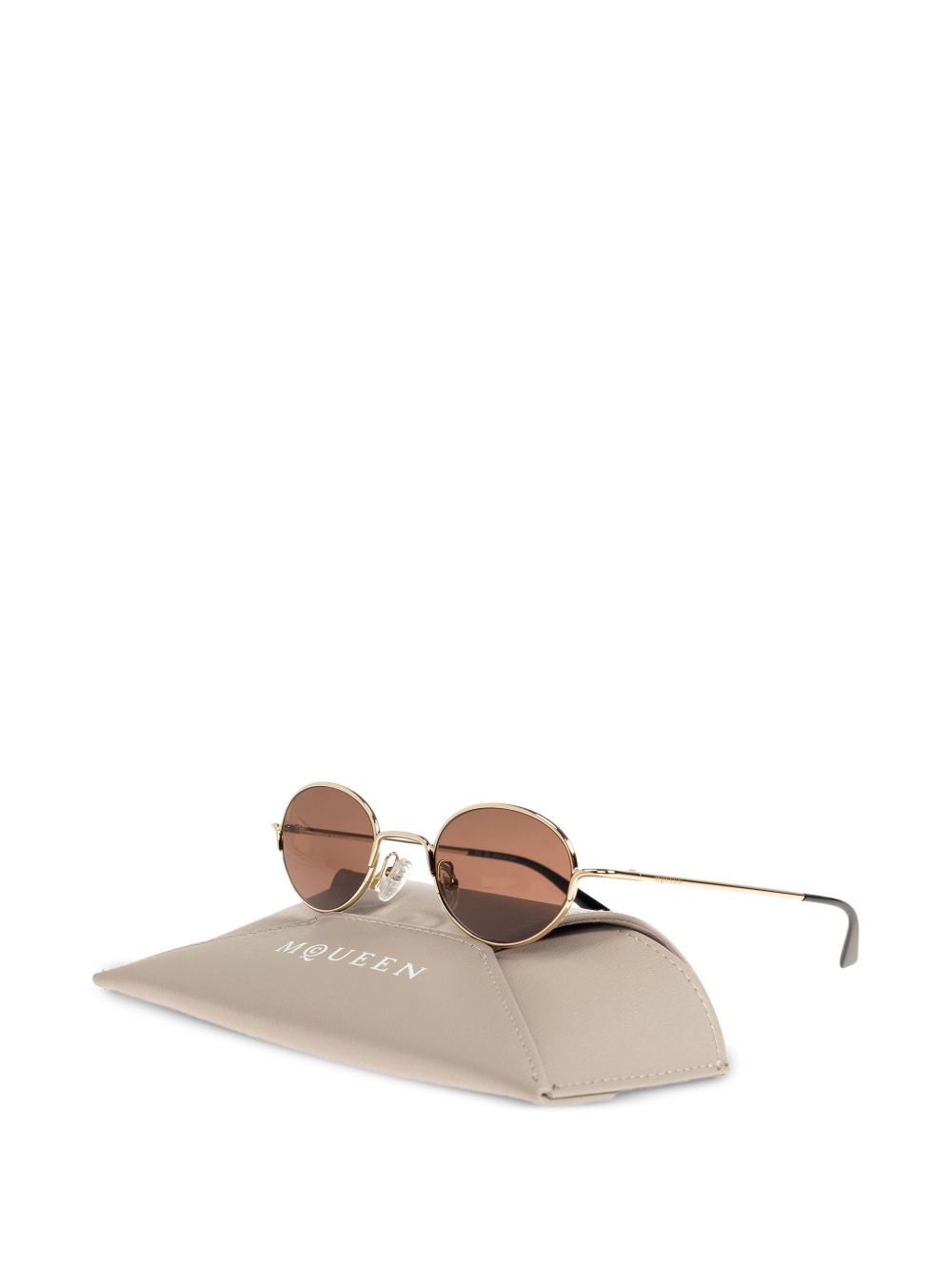 Alexander Mcqueen Sunglasses Gold