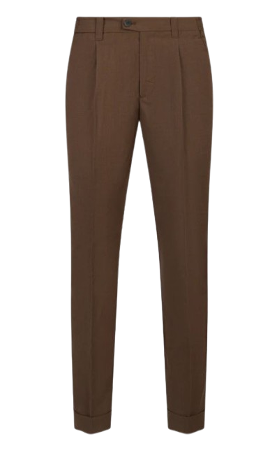 Devore Trousers Marrone