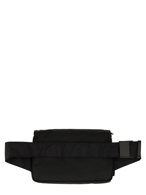 Cityscape Pouch Black Body: Polyamide-nylon Belt Bags