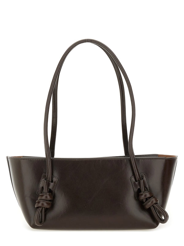 Brown Calf Leather Shoulder Bag