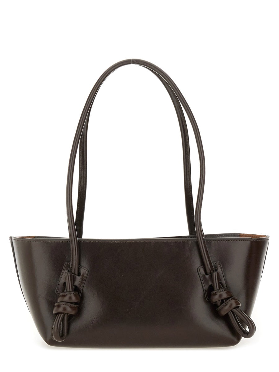 Brown Calf Leather Shoulder Bag