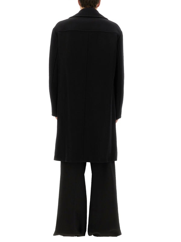 Coat Racos Black Wool Polyamide Trench & Raincoats