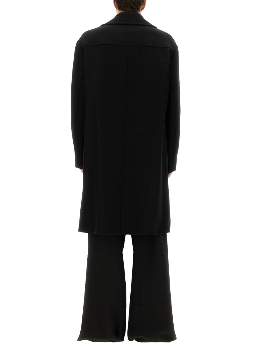 Coat Racos Black Wool Polyamide Trench & Raincoats