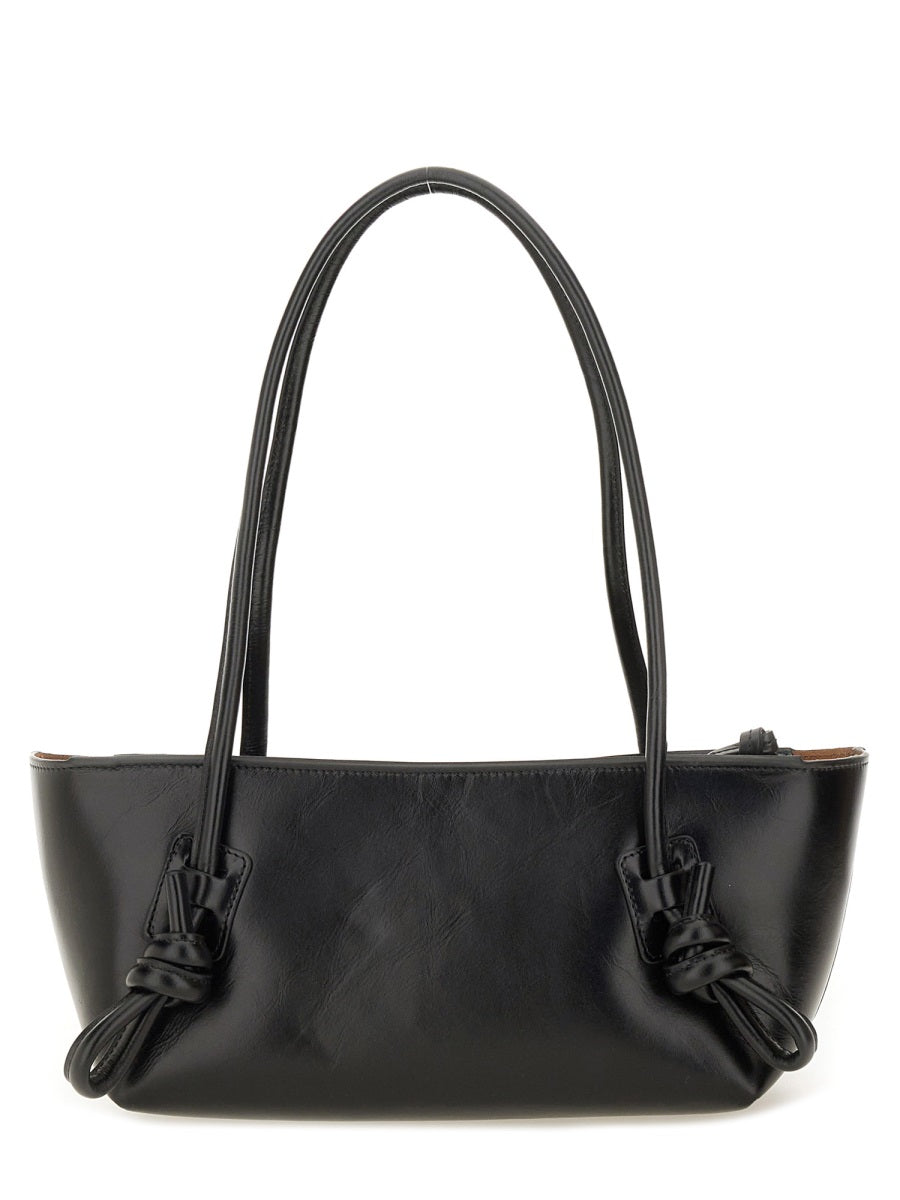 Fleca Shoulder Bag Black Calf Leather