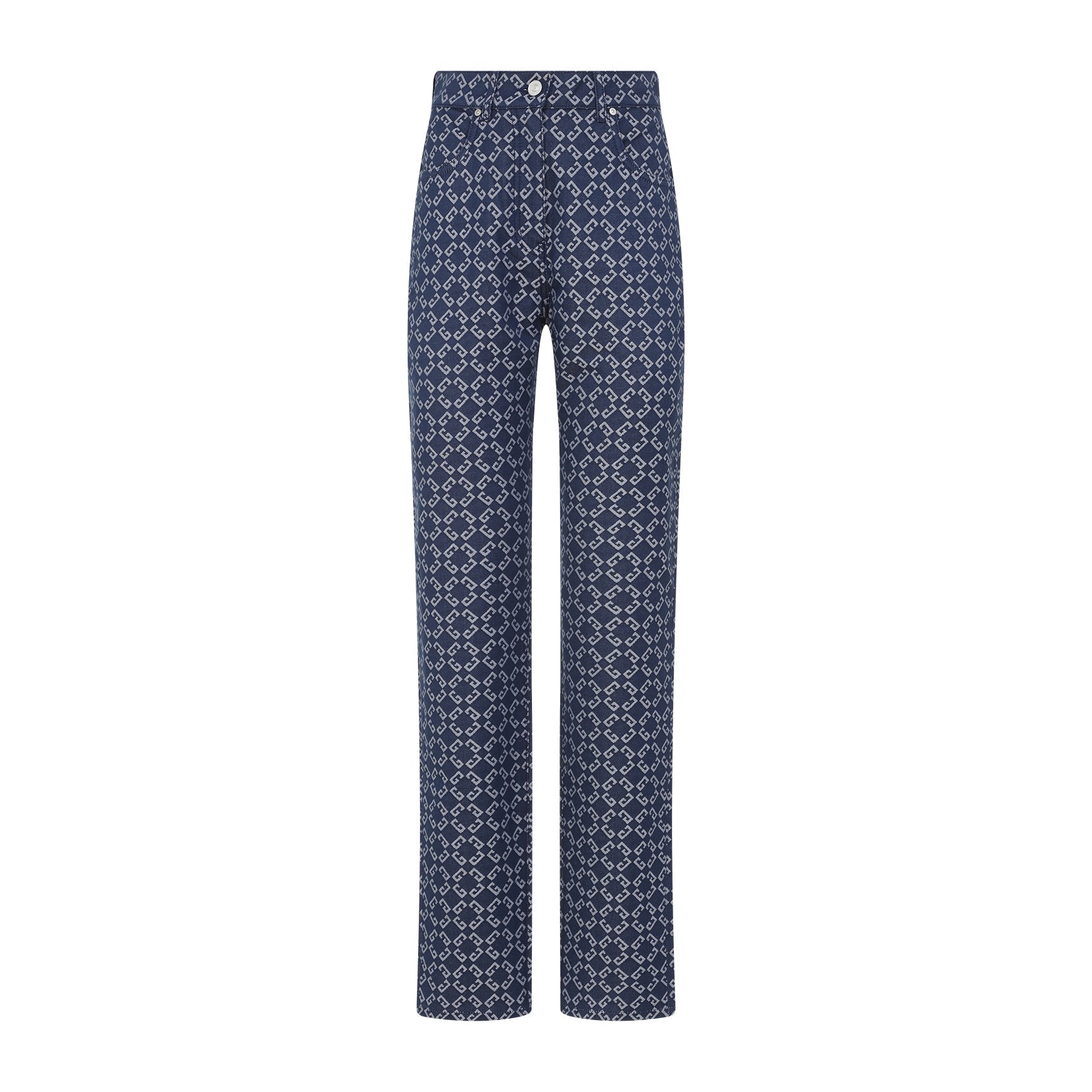 Monogram Denim Jeans Cotton
