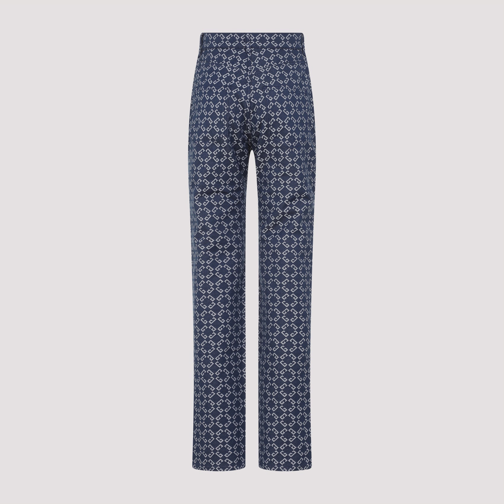 Monogram Denim Jeans Cotton