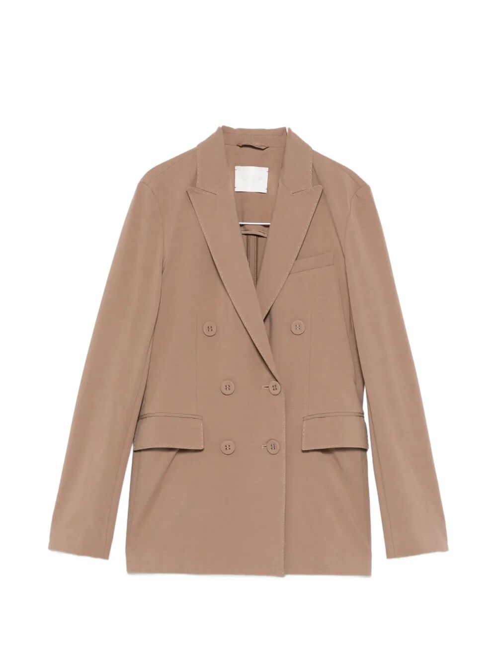 Double-breasted Brown Co Ea Jacket