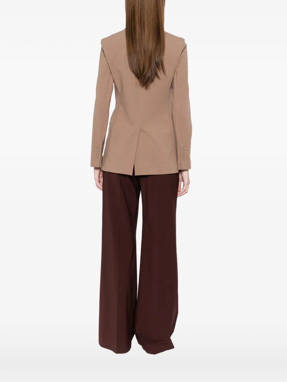 Double-breasted Brown Co Ea Jacket