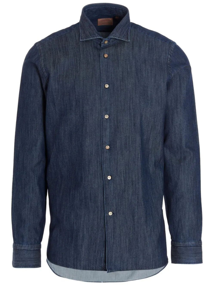 Shirt Blue Cotone