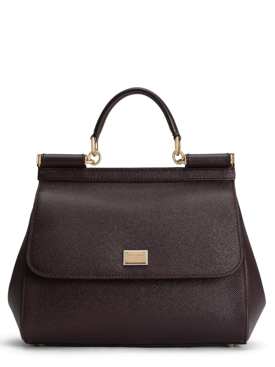 Handbag Sicily Burgundy Shoulder Bags