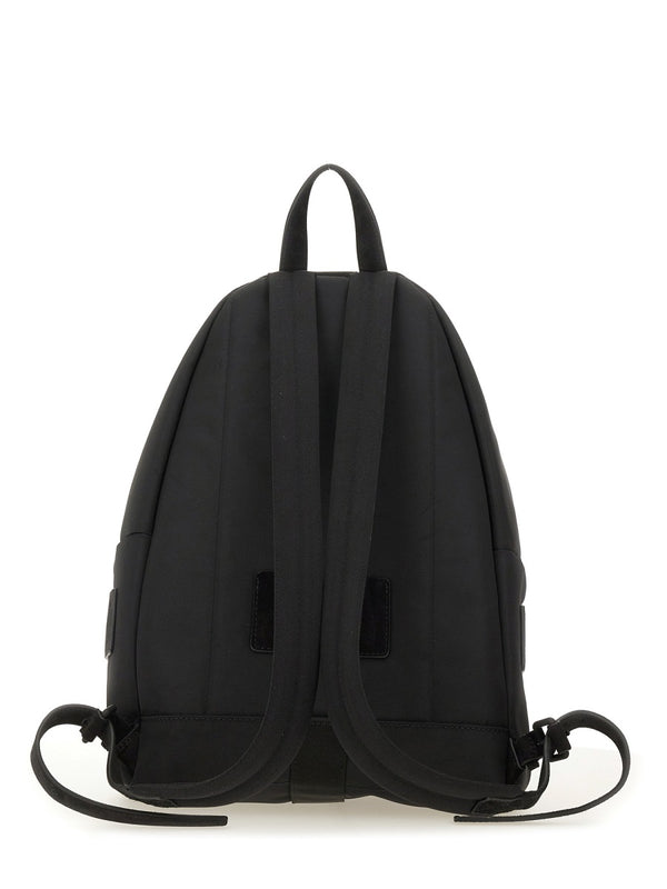 Black Logo Backpack Polyester Backpacks