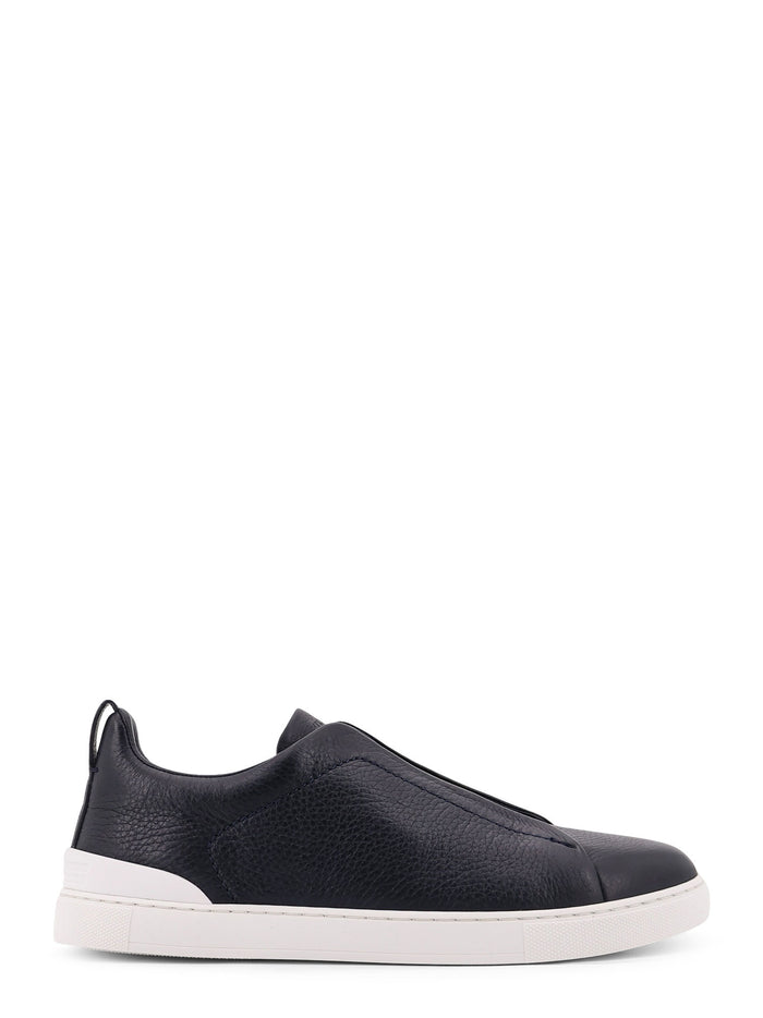 Zegna Sneakers Blue Pelle