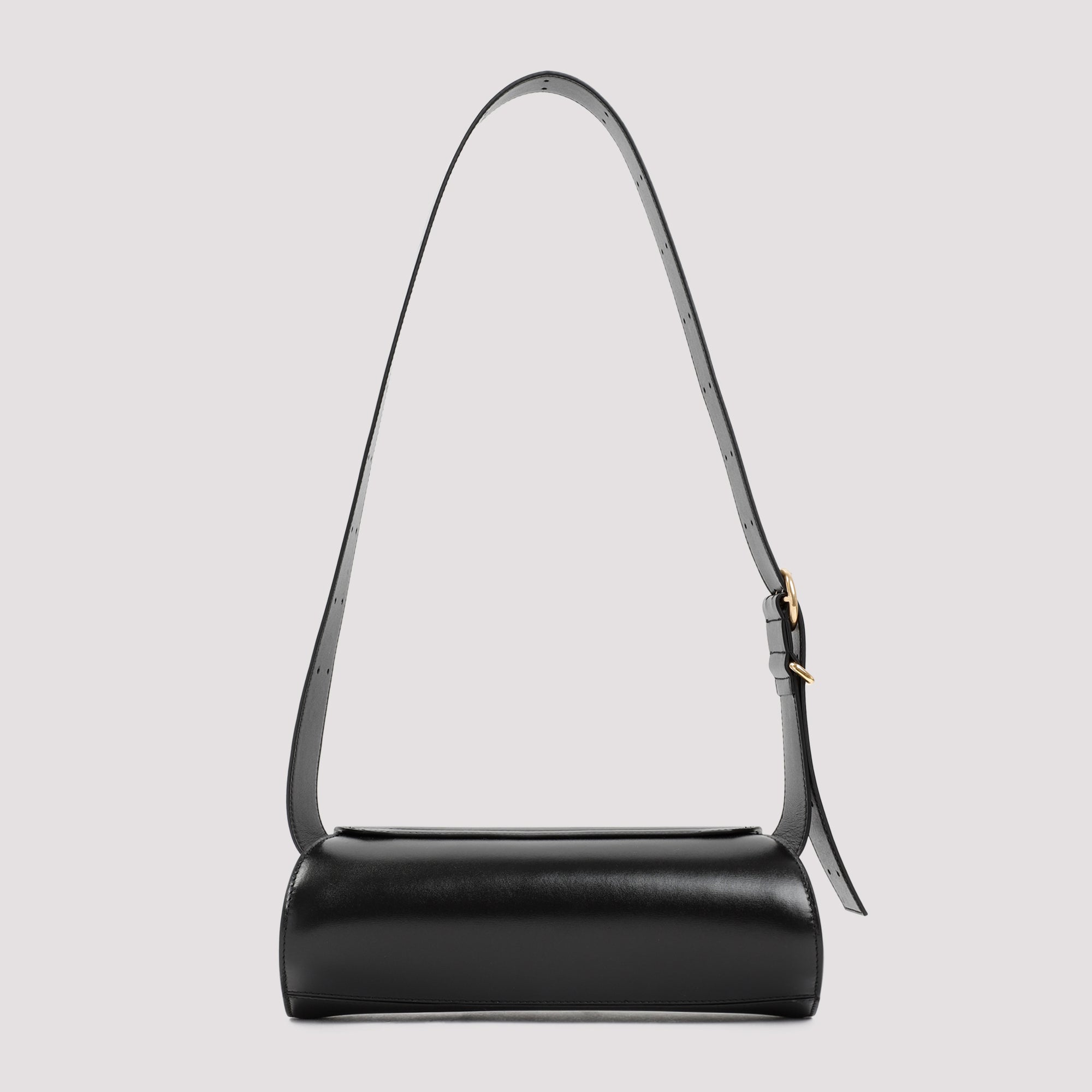 Cannolo Bag Black Calf Leather