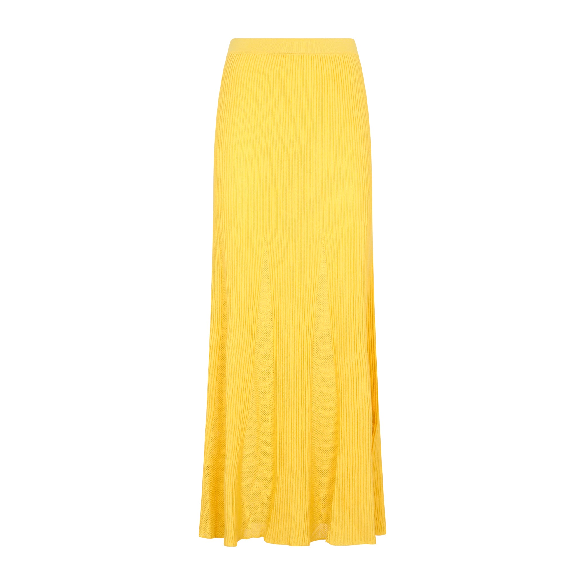 Wool Eula Skirt Yellow & Orange Merino