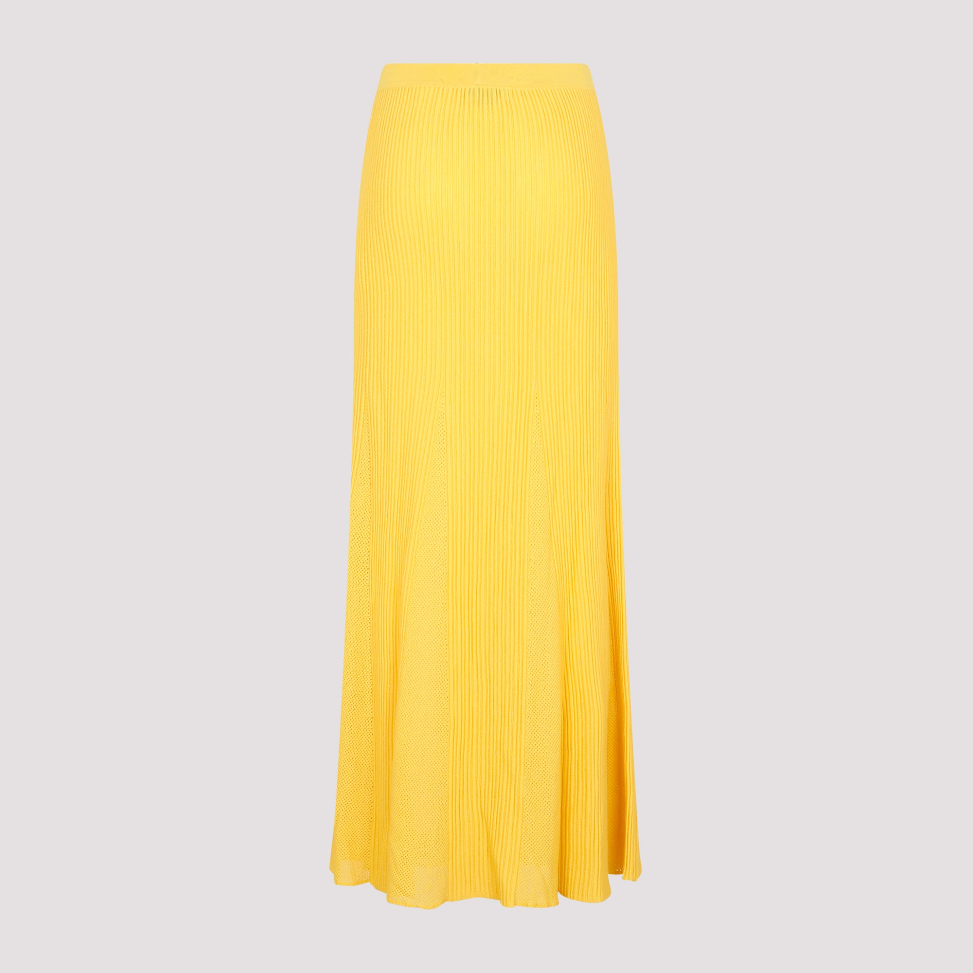 Wool Eula Skirt Yellow & Orange Merino