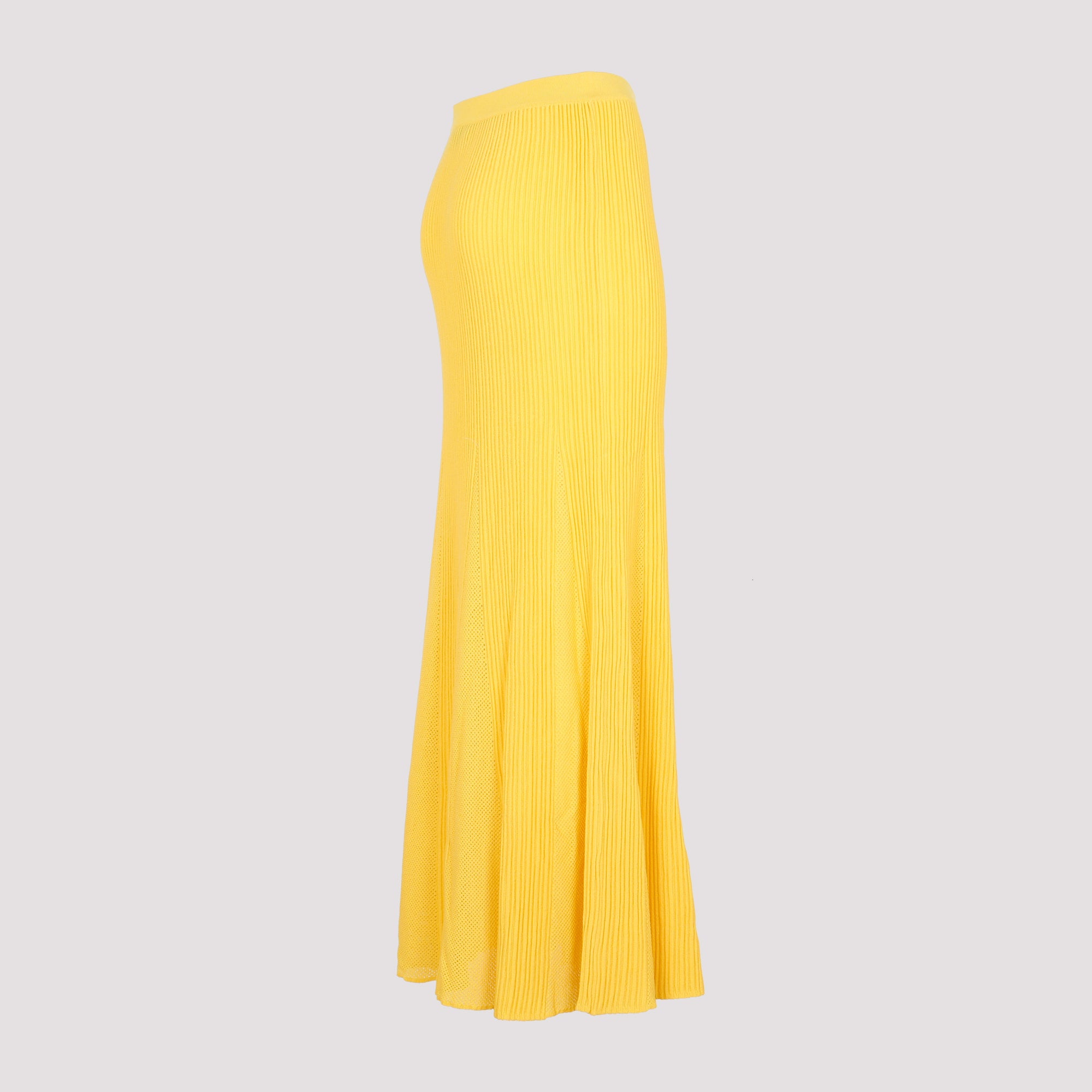 Wool Eula Skirt Yellow & Orange Merino