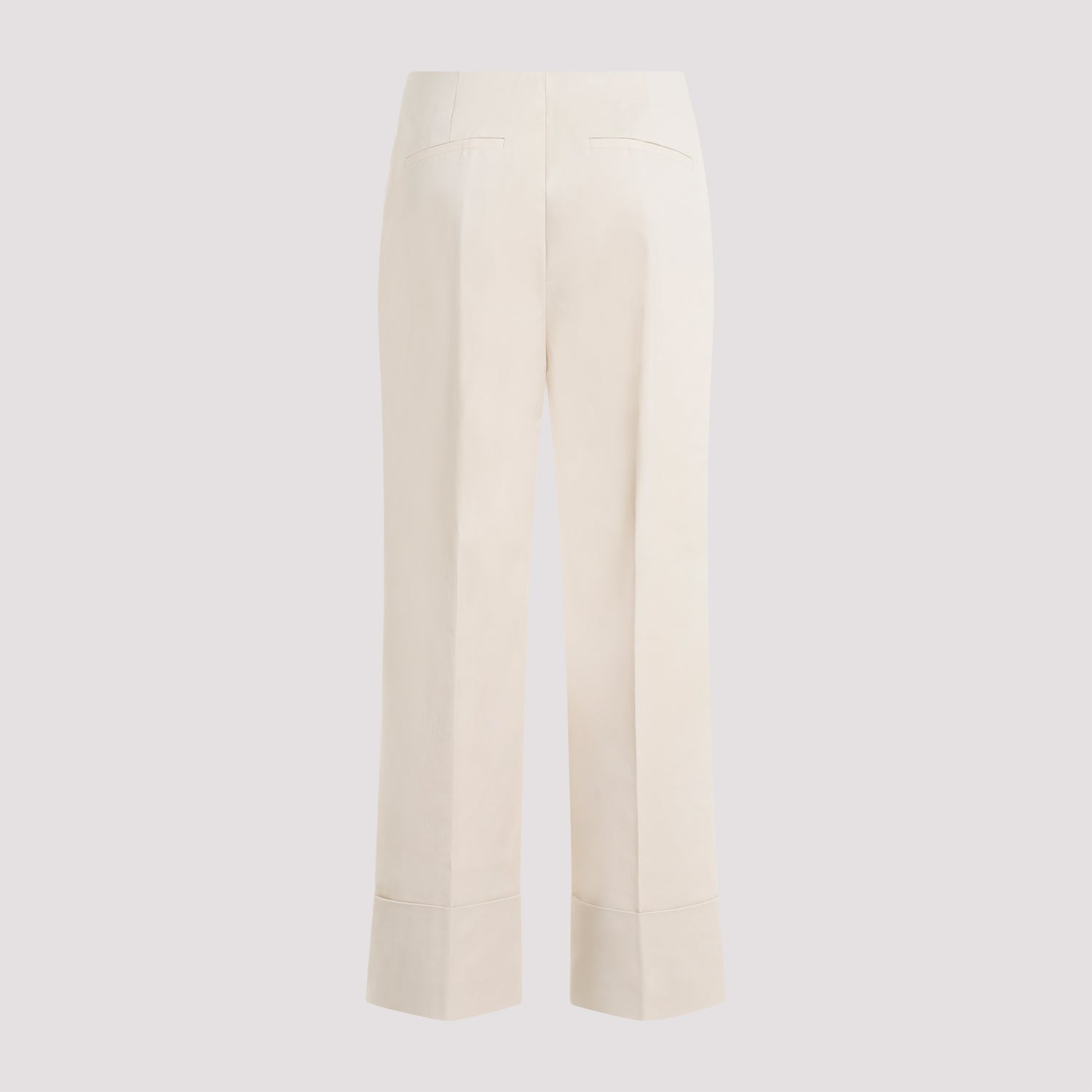 Cotton Pants Nude & Neutrals Elastane