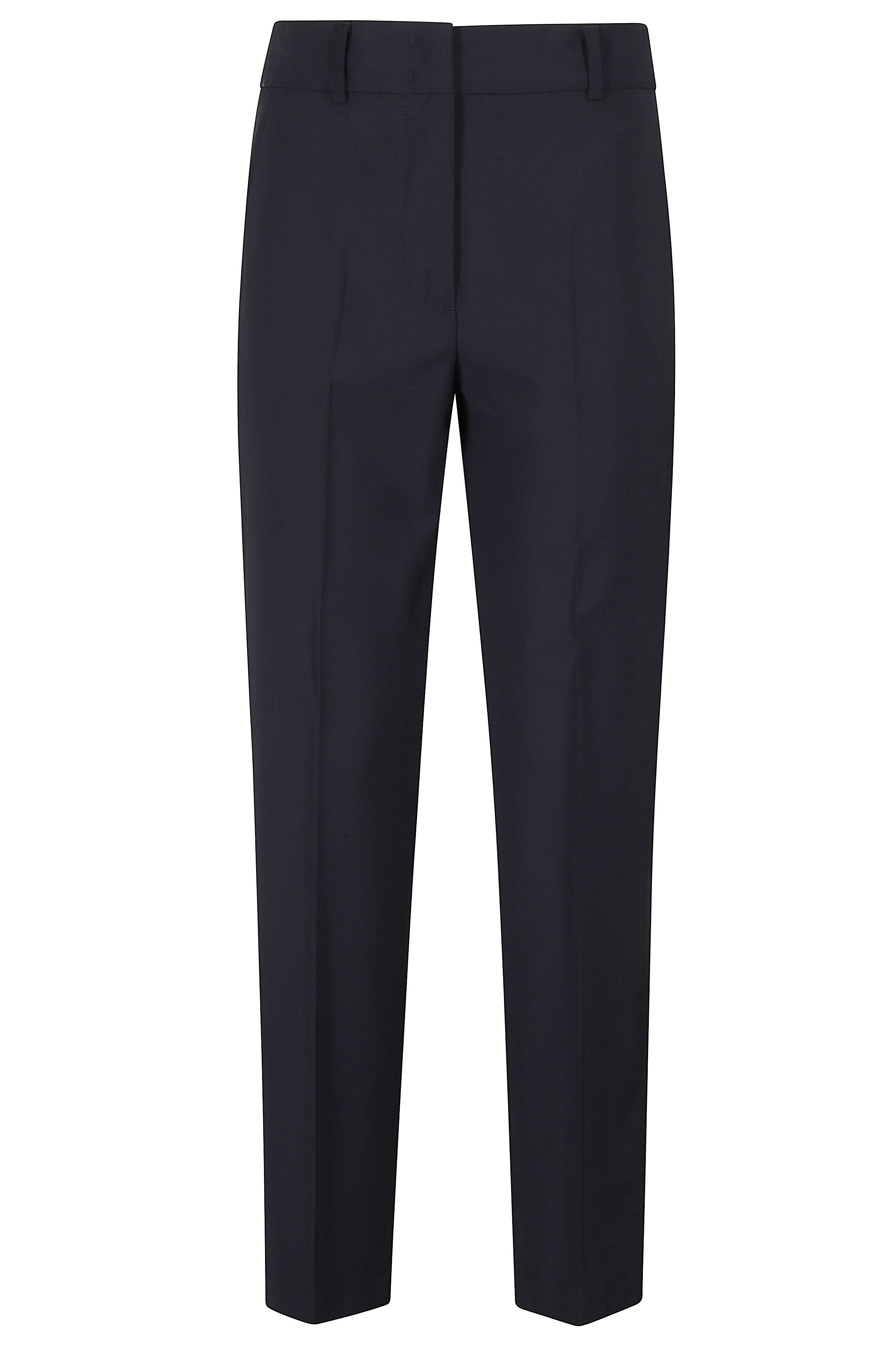 Pantalone Blue Lana Vergine Elastan Pantaloni