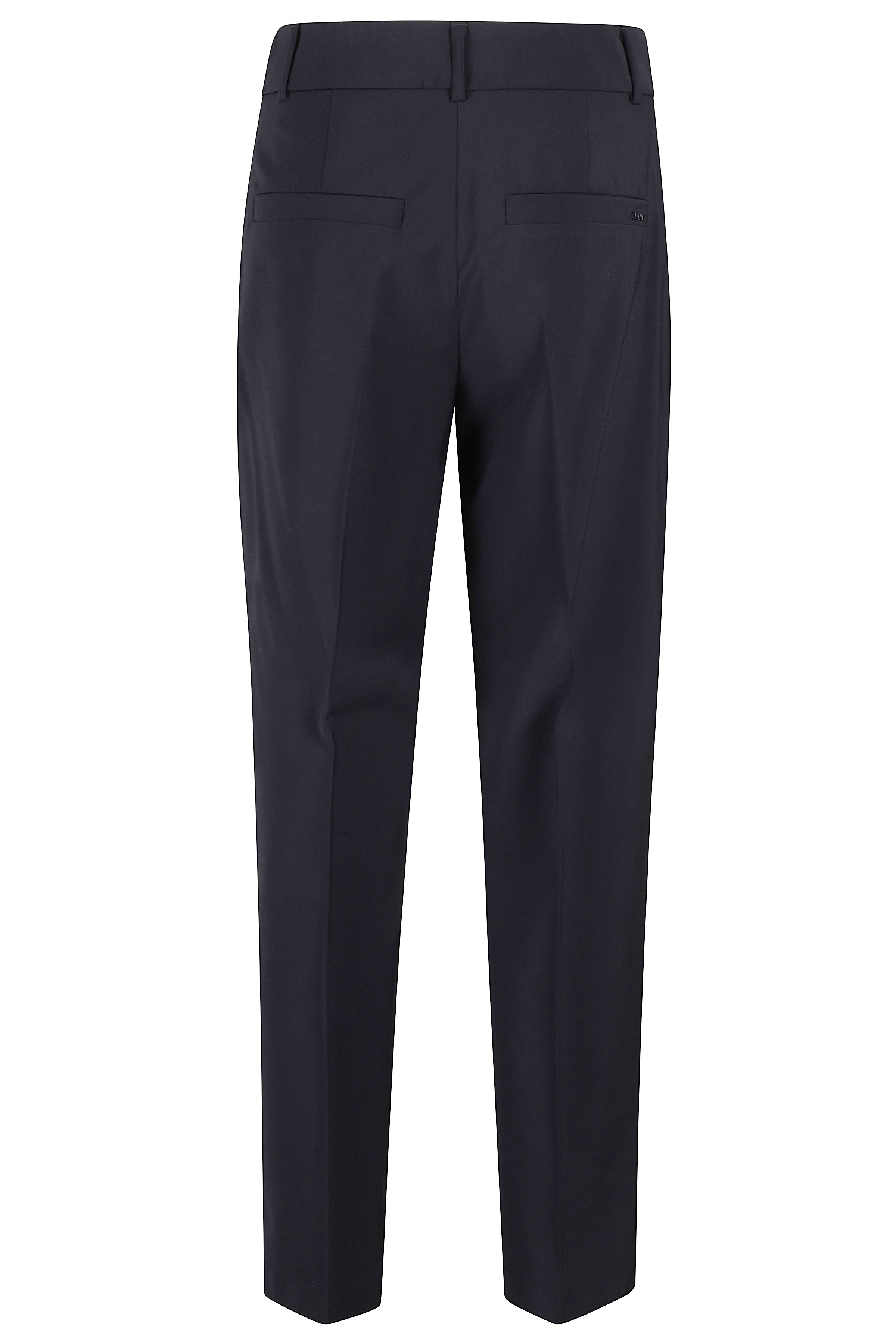 Pantalone Blue Lana Vergine Elastan Pantaloni