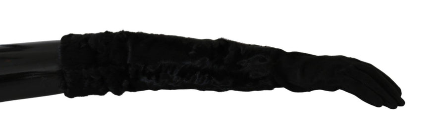 Dolce & Gabbana Suede gloves in black