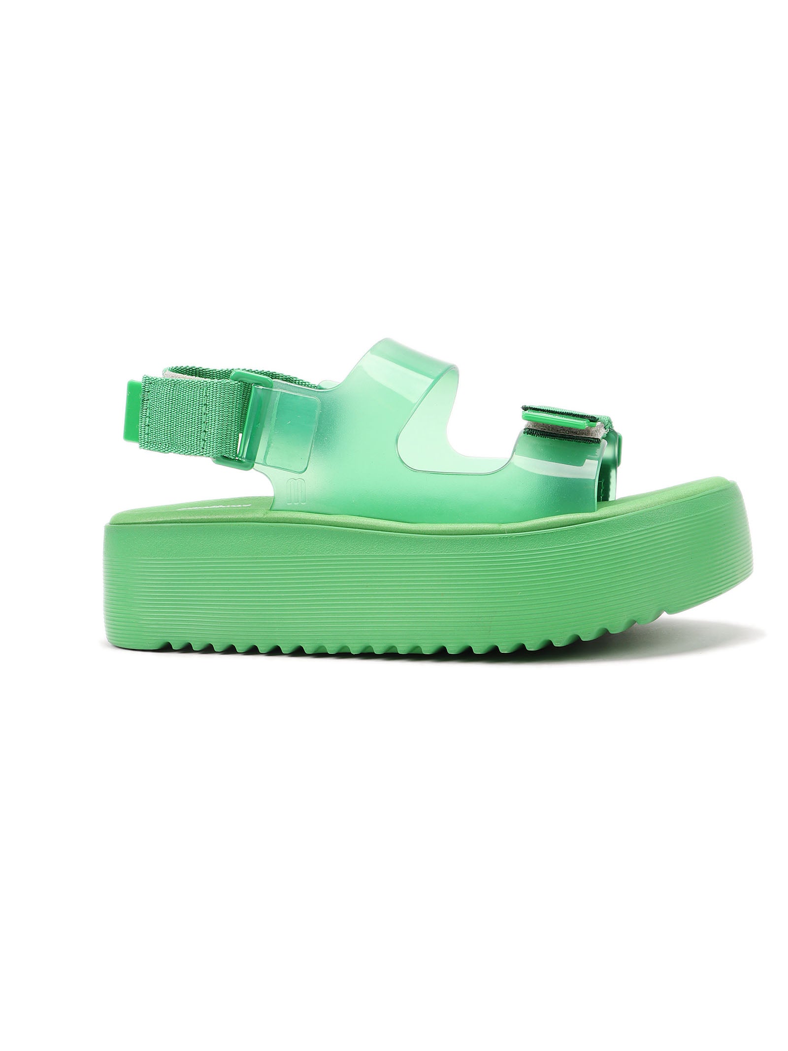 Brave Papete Platform Green Other Fibres | Shoe