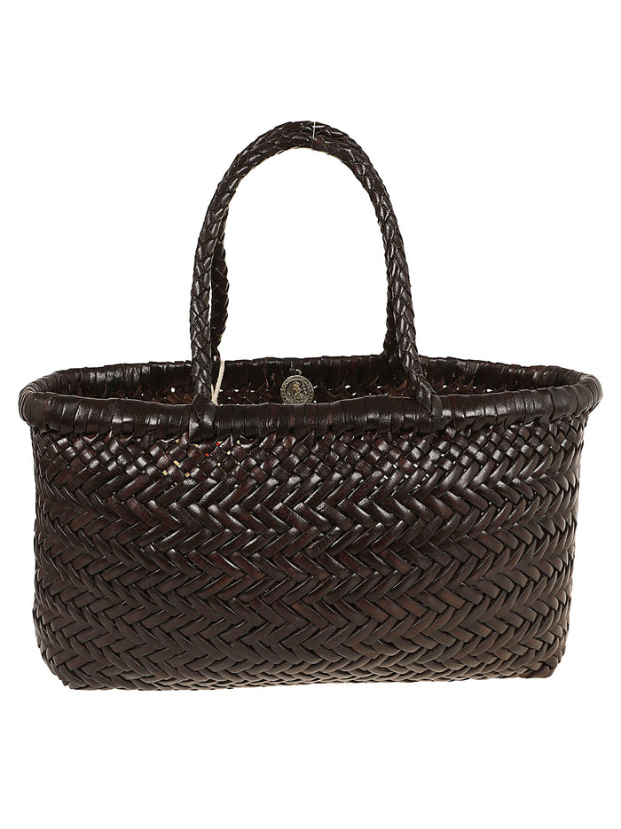 Mini Flat Gora Basket Ss26 23x17x6 Cm Black Calf Leather Borsa