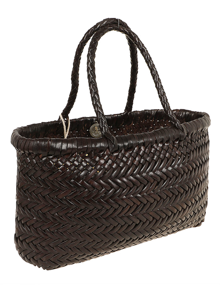 Mini Flat Gora Basket Ss26 23x17x6 Cm Black Calf Leather Borsa